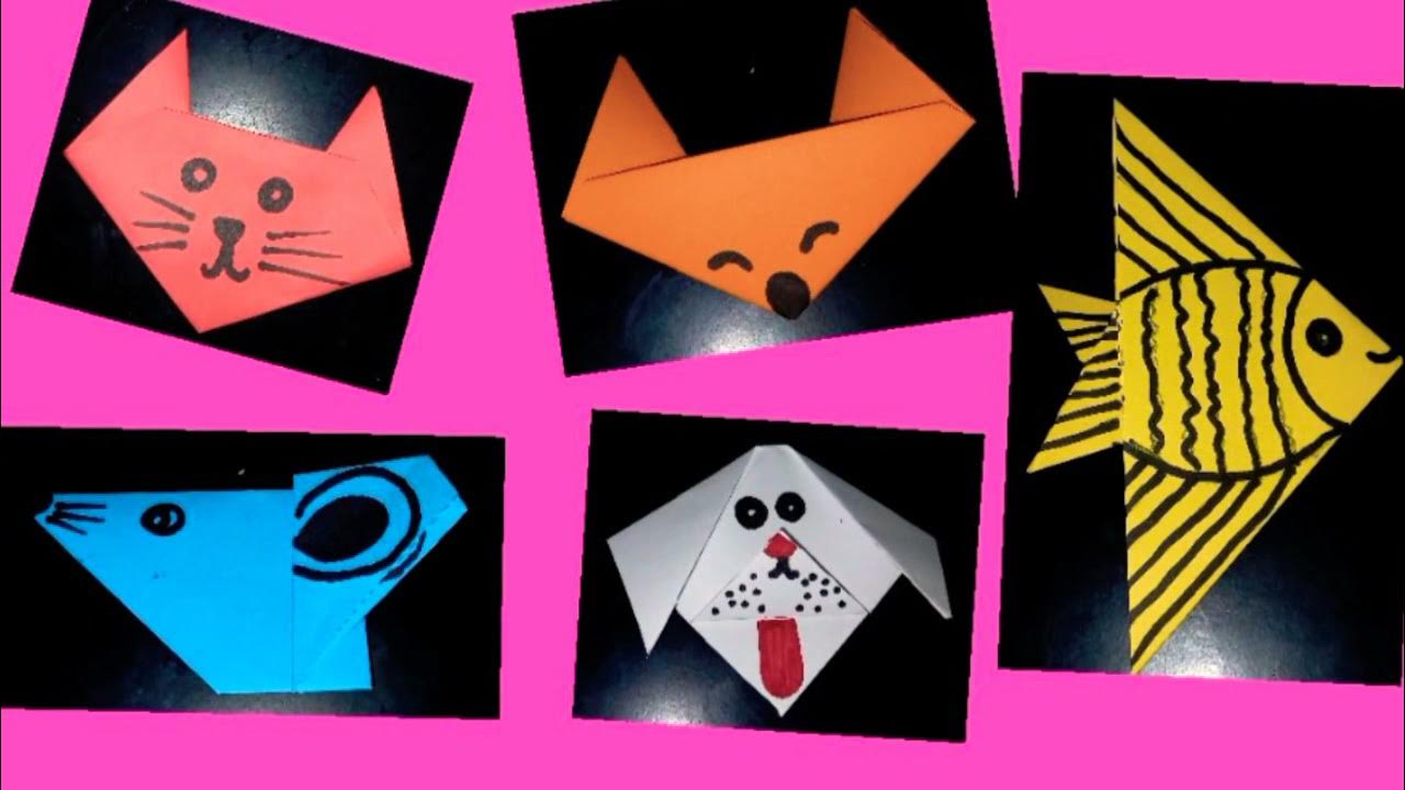 easy paper folding animals crafteasy paper folding craft for kids