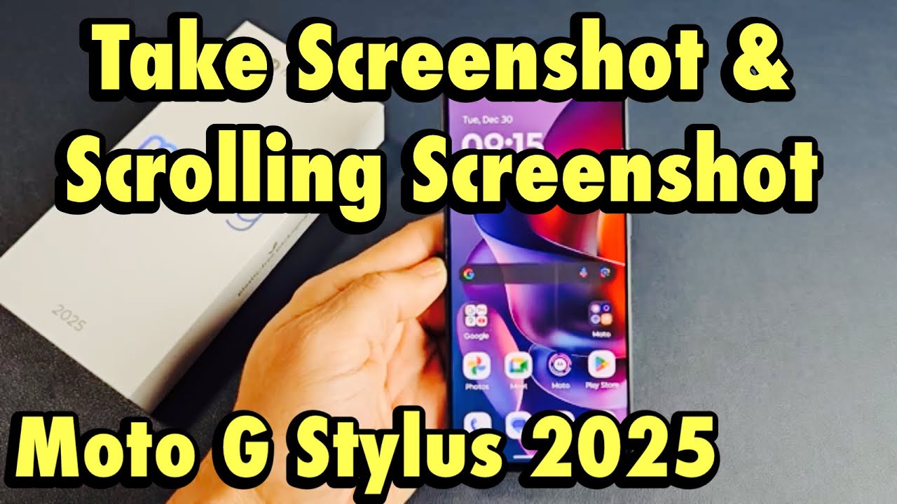 Moto G Stylus 2025: Как сделать скриншот и скриншот с прокруткой