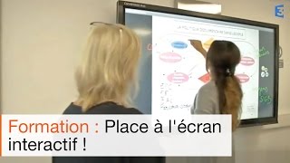 Ecran interactif école : reportage sur l'écran tactile grande taille en classe