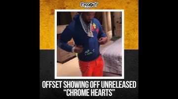 Thumbnail of Offset showing off unreleased Chrome Hearts
