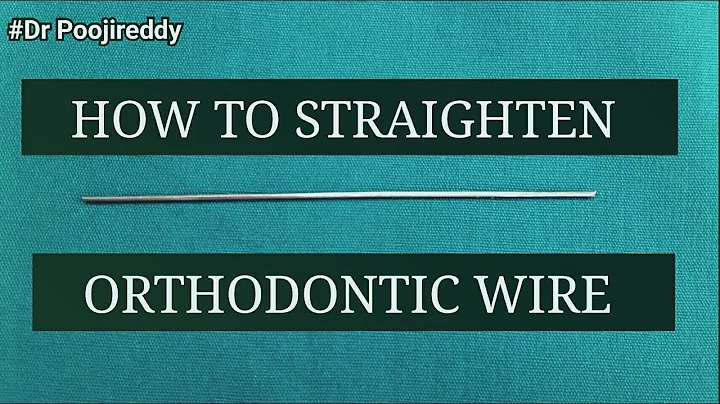 How to straighten the orthodontic wire||Basic wire bending ||Dr poojireddy