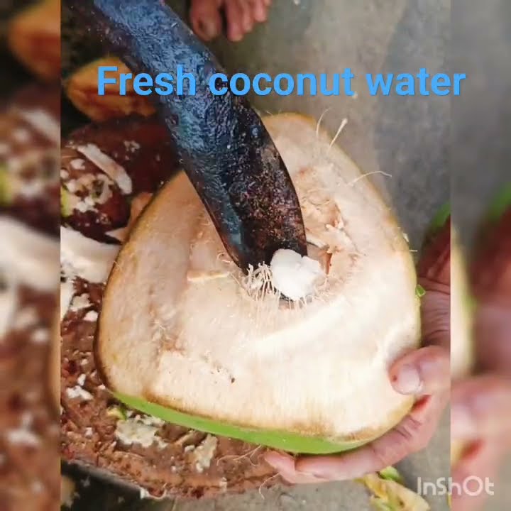 coconut 🥥 water 💦🌊#beautiful #subscribe #coconut #beauty #food ...