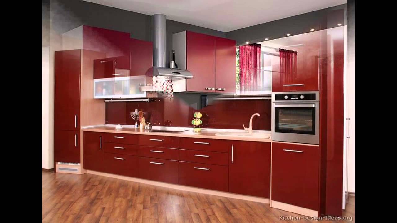 Flawless Red Kitchen Cabinets Gallery - Interiors Magazine