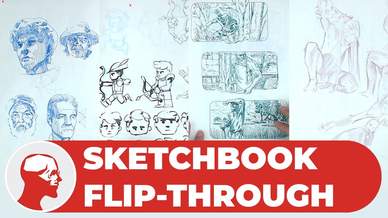 Sketchbook Flip Through - YouTube