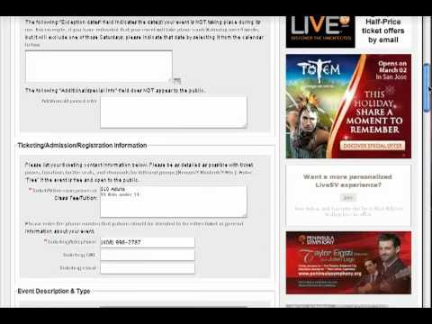 Tutorial: Posting Event Listings on LiveSV.com