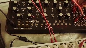 Moog Mother 32 with Analog Rytm and Arturia microbrute