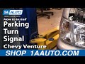 How to Replace Parking Light 1997-2005 Chevy Venture