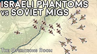 Soviet MiGs vs Israeli Phantoms over Egypt, 1970  Animated