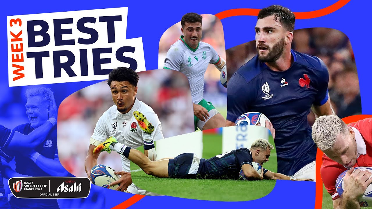 The best Rugby World Cup 2023 tries from week three! Asahi Super Try