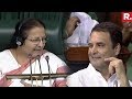 Speaker Sumitra Mahajan Criticises Rahul Gandhi's Behaviour In Lok Sabha | #ModiTrustVote