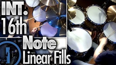 16th Note Linear Fills - Intermediate Drum Lessons