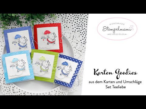 Karten Goodies mit Hippen Grüssen | Hippe Grüsse | Stampin Blends | Geschenkidee | Teeliebe |Basteln