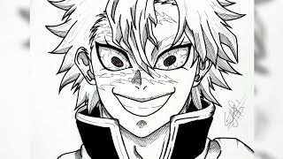 Drawing - Sanemi Shinazugawa (Kimetsu no yaiba) Série 4/10