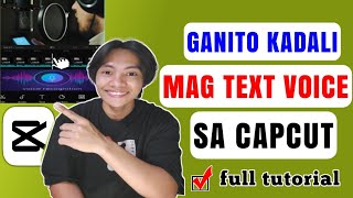 Paano mag text voice ng video sa Capcut gamit ang cellphone [step bg step] full tutorial