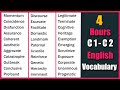 4 Hours of C1 Advanced and C2 Proficiency English Vocabulary