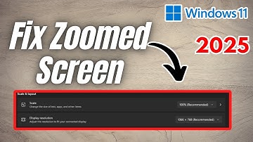 How to Fix Windows 11 Zoomed in Screen | 2025 Full Guide