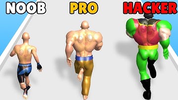 NOOB vs PRO vs HACKER - Muscle Attack Gameplay All Levels B7O4S