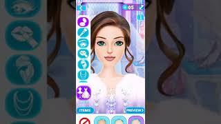 Ice princess dress up | Amazing dress up and makeup of doll 💞👻💃 screenshot 4