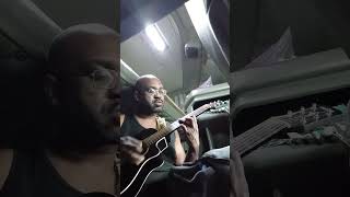 Lady Gaga by peso pluma  on acoustic guitar in semi truck #guitar #corridos #corridostumbados