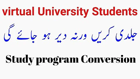 Special video for Vu Students, study program Conversion