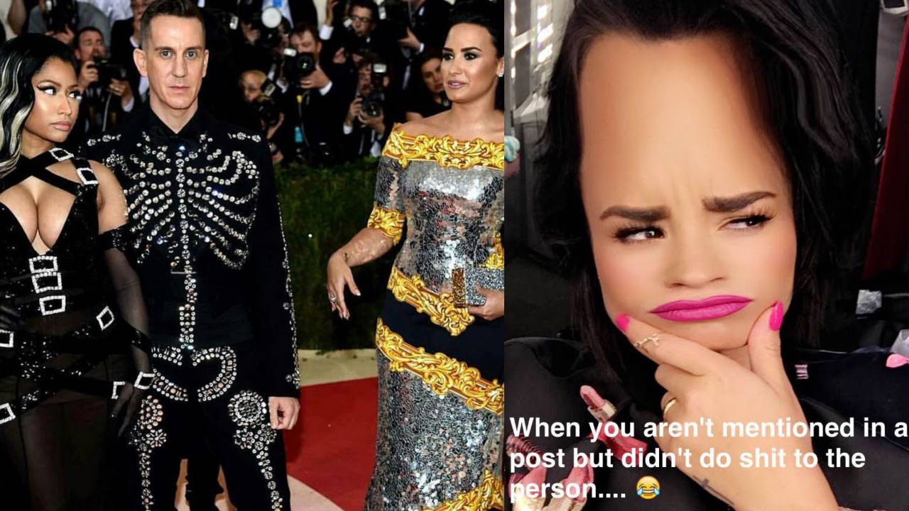 Demi Lovato & Nicki Minaj Shade Each Other After Awkward Met Gala Run In -  Youtube