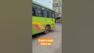 Tirupati to Kumta Nwkrtc bus