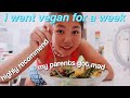 I Went Vegan For An Entire Week (my honest experience)