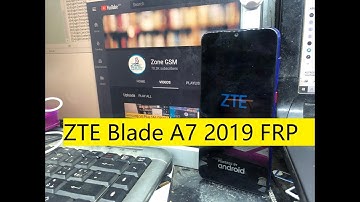 ZTE Blade A7 2019 FRP 1 способ Разблокировка Google аккаунта android 9