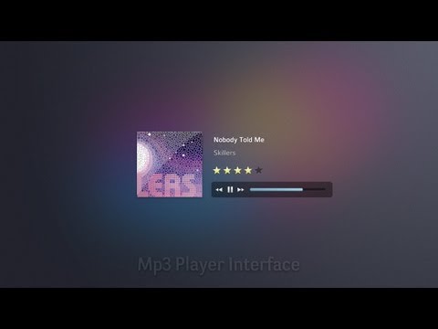 Create a Simple Mp3 Player -- Photoshop Tutorial