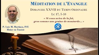 Méditation de l'Evangile - XXVII- Temps Ordinaire/ C