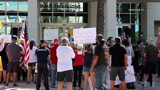 05.05.2020 | 9:00 am riverside - a group of peaceful protestors
rallied in support reopening businesses before county board
supervisors meeting, tu...