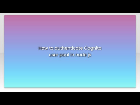 How to authenticate