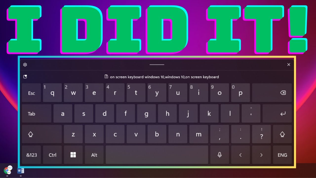 ЭКРАННАЯ клавиатура Windows | Работайте с Windows без КЛАВИАТУРЫ!
