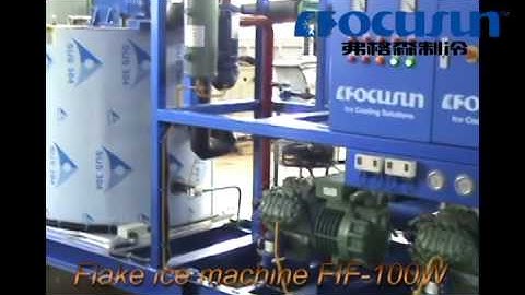 Flake ice machine with 10 tons per day ice production Focusun FIF-100W