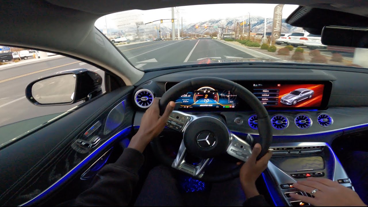 New 21 Mercedes Amg Gt 43 4 Door Coupe Pov Drive Amg Gt 43 Exterior Interior Sound Drive Youtube