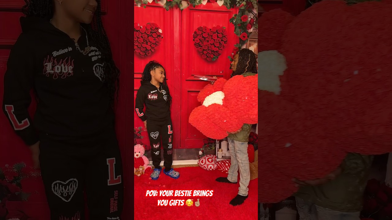 HE’s SO SWEET 🥰🤞🏽 ​⁠@thatboyyomar6831 #shorts #valentine2025 #bestfriends