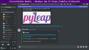 CircuitPython Weekly Meeting for December 19, 2022 @circuitpython #circuitpython #adafruit