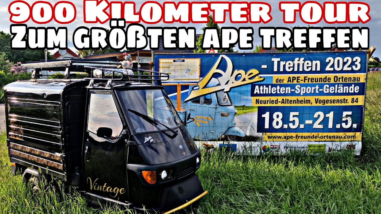 APE 50 Tour 900 Kilometer größte Ape Treffen 5 Tage unterwegs piaggio