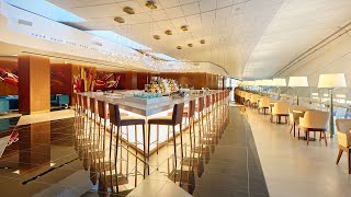 4K Etihad New First & Business Class Lounges Abu Dhabi Midfield Terminal A