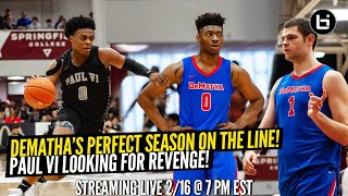 Jeremy Roach & Trevor Keels Look to Upset Undefeated Dematha! Streaming Live!