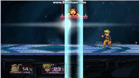 Super smash flash 2 Donkey kong vs Naruto
