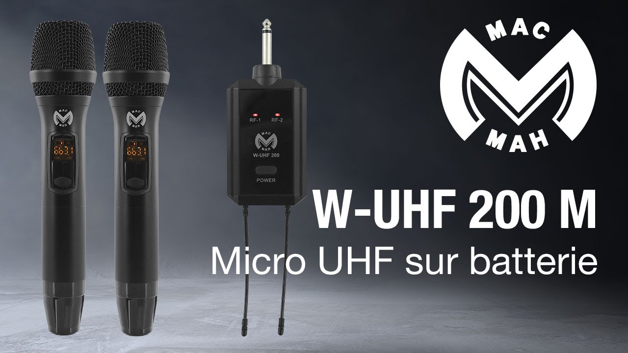 W-UHF Bodypack : Micro HF Chant Mac Mah 