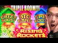New omg rising rockets crazy triple features big bang win emperor empress prize spin boost slot