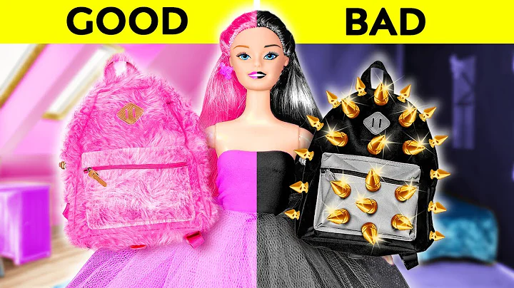 MEAN VS NICE DOLL MAKEOVER || Good vs Bad Beauty Total DIY Transformation! Tiny Crafts by 123 GO! - DayDayNews
