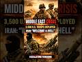 🚨 Middle East Crisis: 3,500 U.S. Troops Deployed | Iran Warns “Welcome to Hell”