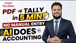 Hardcopy pdf bank statement into tally wihin 5 mins / Tally automation / Accounting