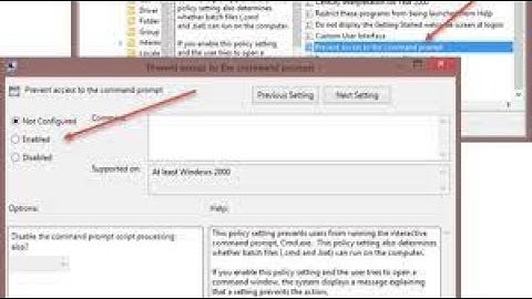 how to enable & disable command prompt in windows 10