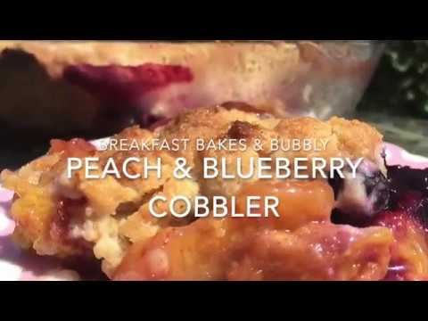 Peach Blueberry Cobbler