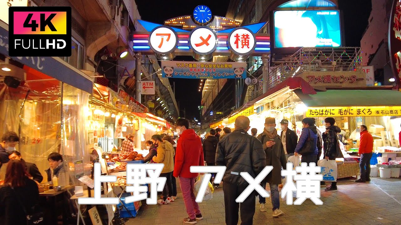 4k 東京 師走の上野 アメ横周辺を散歩 Take A Walk Around Ueno Ameyoko In The Evening Dec 21 Youtube