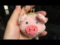 [Crochet] Pig Garlic Bag - Móc Túi Đựng Tỏi Hình Con Lợn Cho Bé (khung 5cm) - Thanh Tâm HandMade